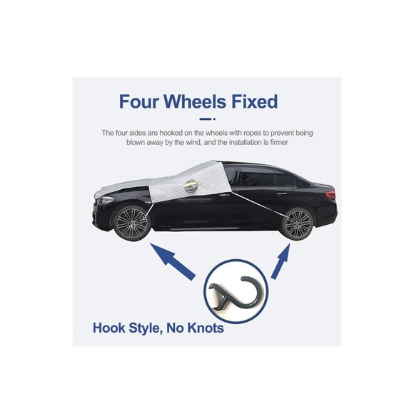 Car Windshield Snow Cover Ice Cover Waterproof Sunshade Universal Fit Most Car - Picture 4 of 7